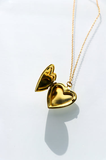 Heather Heart Locket Necklace